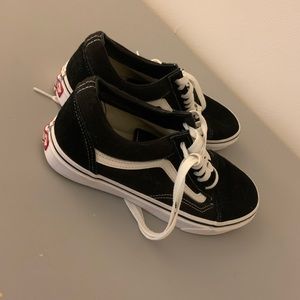 Black and white vans